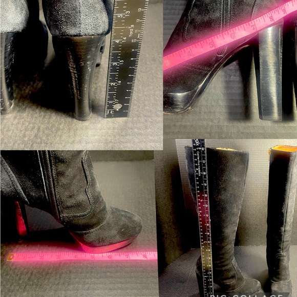 Michael Kors Black Suede Tall Boots EUC 5.5M Price Firm - Picture 12 of 15